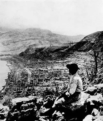 Mount Pelee after disaster