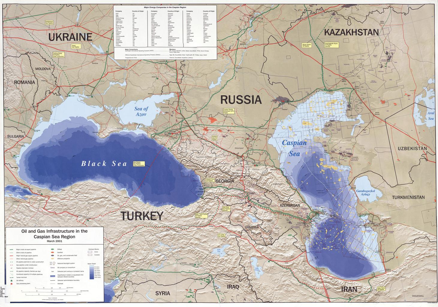 caspian sea map