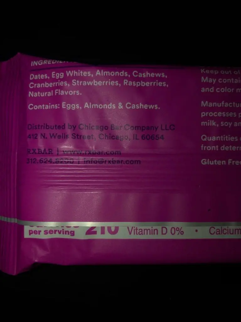 rxbar protein