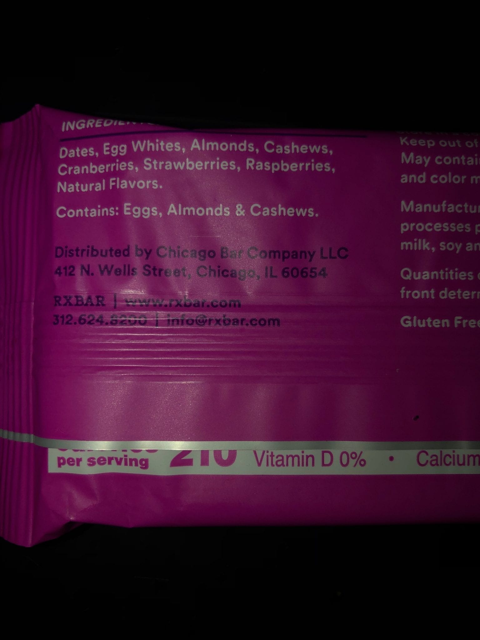 RxBar Nutrition Facts Flavors Protein Calories Review