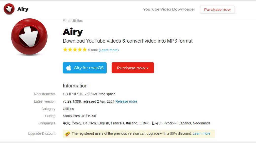 YouTube Downloader for Mac