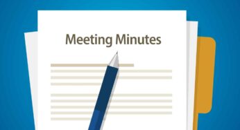 What are minutes of a meeting?