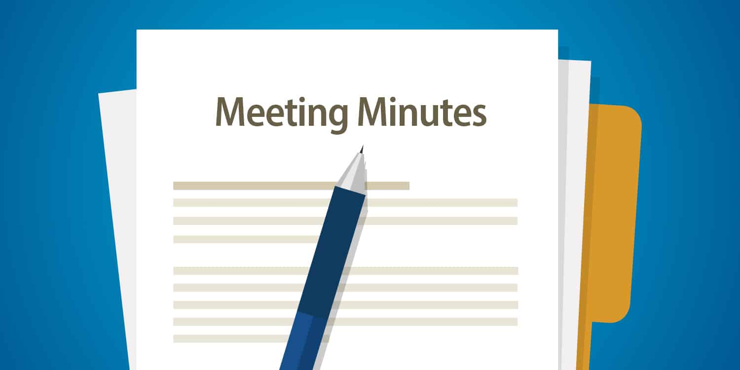 What are minutes of a meeting